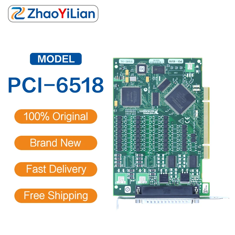 For NI PCI-6518 Industrial PCI DIO Board 32 Channel Optically Isolated Input Output LabVIEW NI DAQmx Compatible