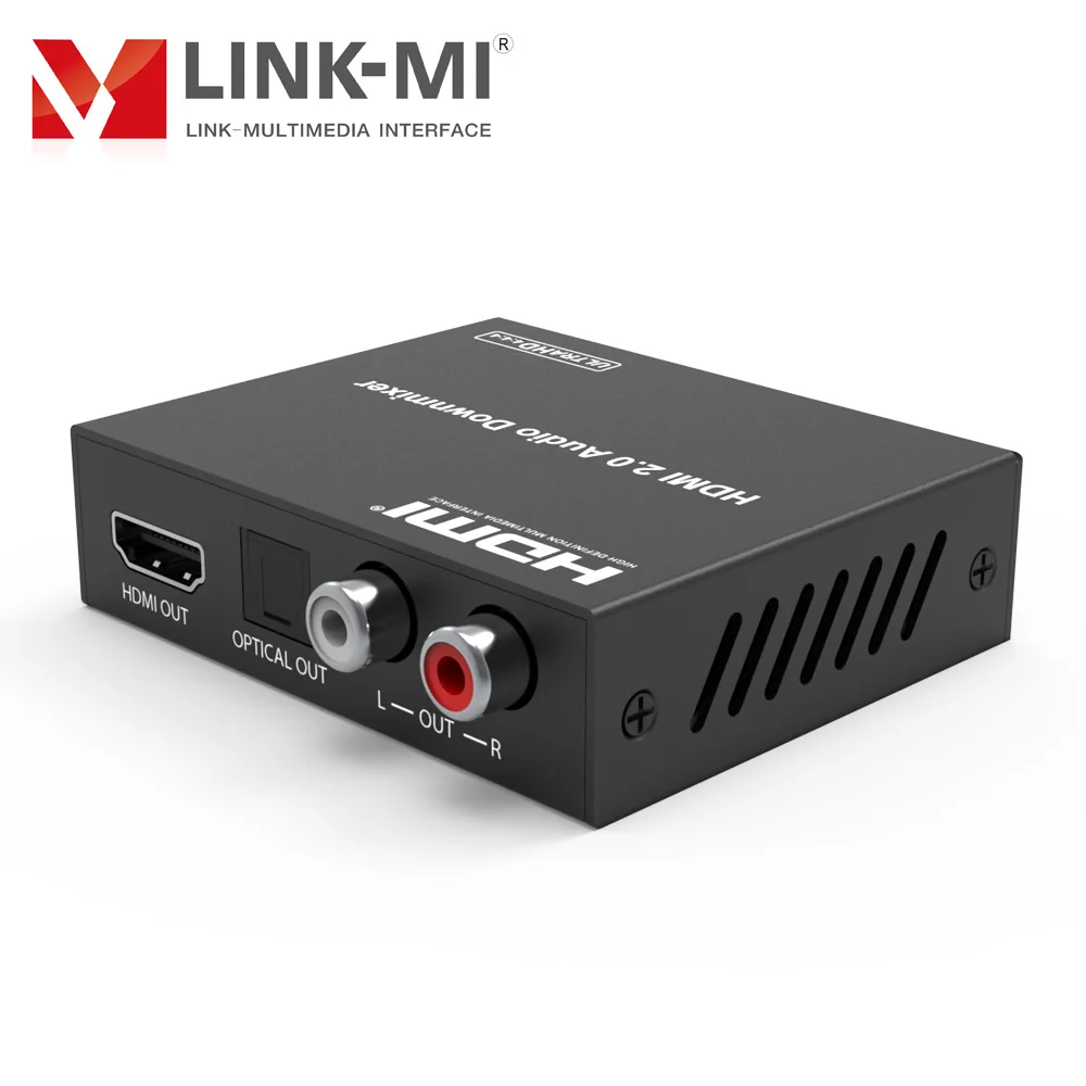 Extracteur audio HDMI 18Gbps, 4K @ 60Hz, avec mixeur audio, source HDMI vers optique numérique/analogique évitée, alternatives audio L/R