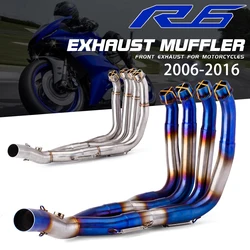 Motorcycle Escape System Manifold Stainless 51mm Sport Racing Bottom Exhaust Header Pipe Kit For YAMAHA YZF R6 2006-2016