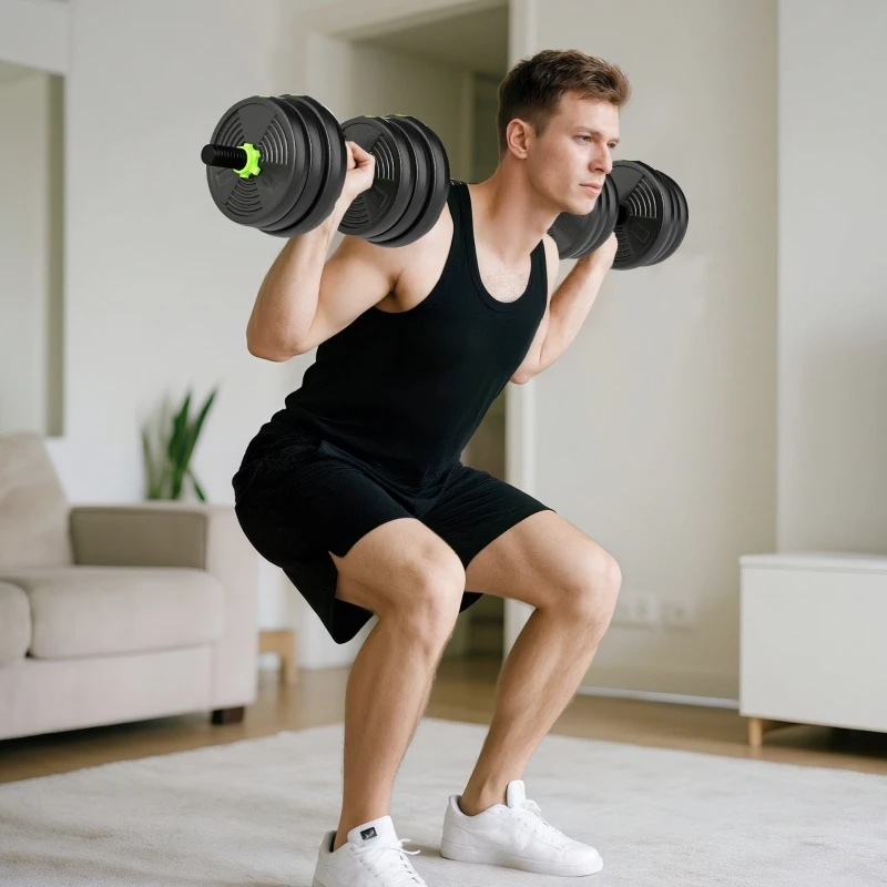 مجموعة الدمبل القابلة للتعديل 25 كجم، مجموعة الدمبل، الحديد، مجموعة تدريب الوزن