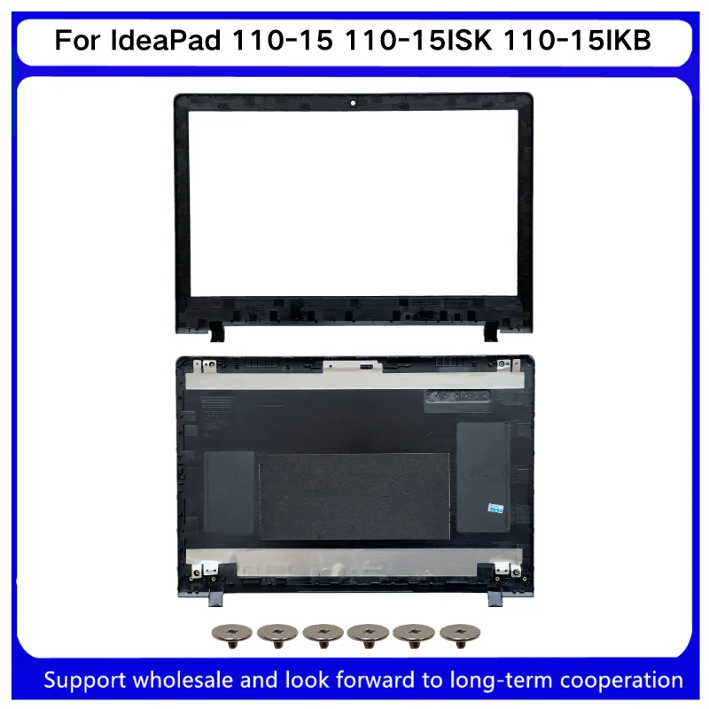 Nowe dla Kailxuling IdeaPad 110-15 110-15ISK 110-15IKB Tylna Pokrywa LCD 5CB0L82905 AP1NT000400 / Przednia Ramka 5B30L82917 / Zawiasy — zdjęcie 6