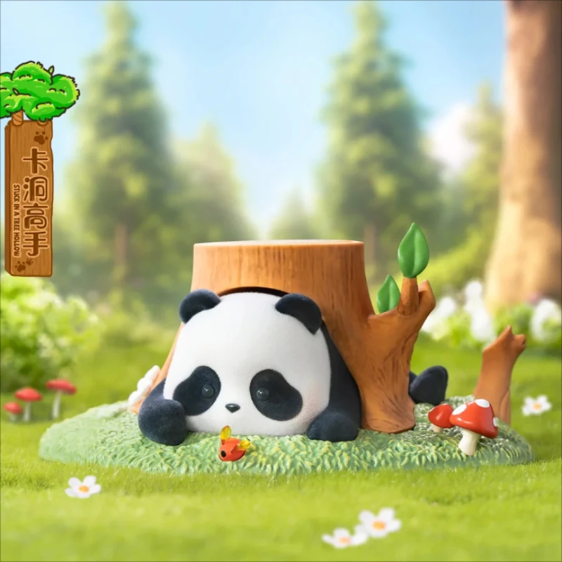 Panda Roll Panda z serii pudełko z niespodzianką zabawki z motywem tajemniczego pudełka z motywem Cute figurki Anime kolekcja modeli na biurko Kawaii prezenty