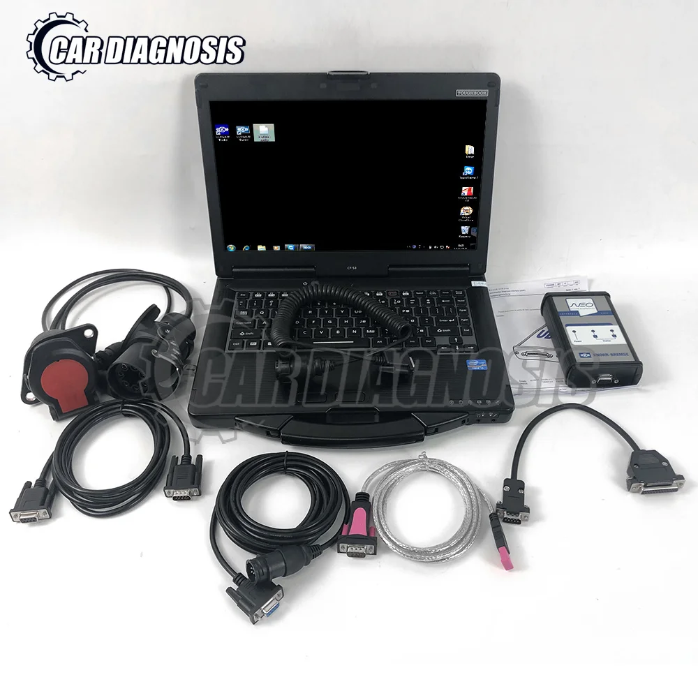 

For KNORR-BREMSE NEO UDIF KNORR Diagnosis interface for KNORR BREMSE trailer brake Diagnostic tool with CF53 Laptop