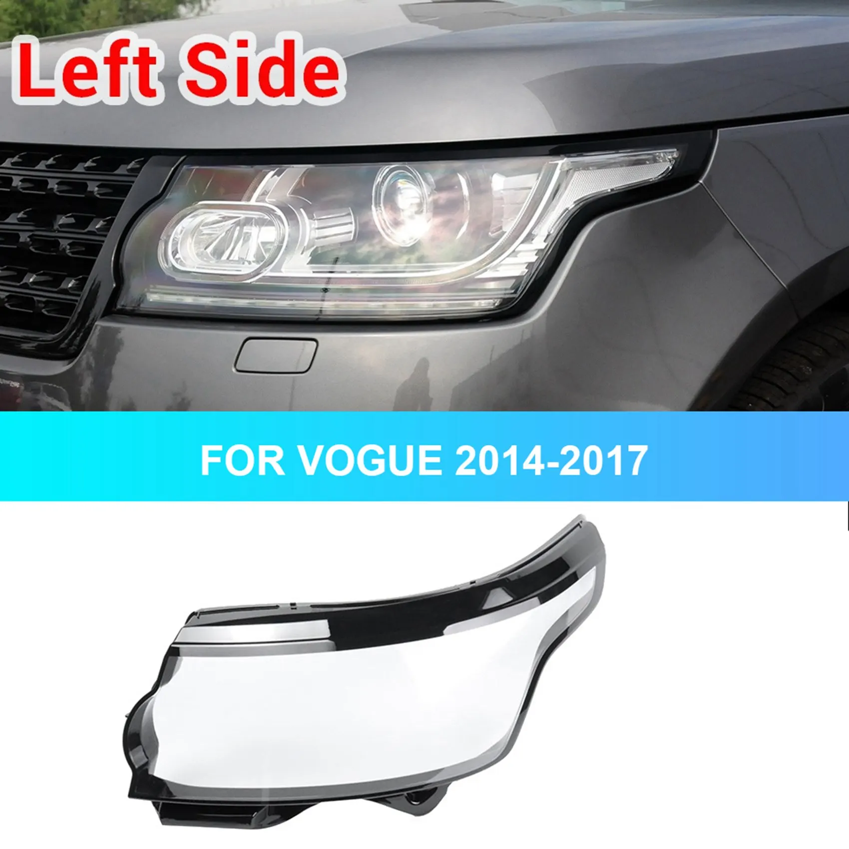 Car Front Left Headlight Gl  Head Light Lamps Lampshade Cover Lens for Land Rover Range Rover   L405 2014-2017