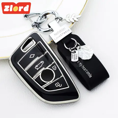 4 Buttons TPU Car Remote Key Shell for BMW 3 5 6 8 X3 X4 X5 X7 G Series G21 G20 G31 G30 Auto Keyless FOB Case Protector