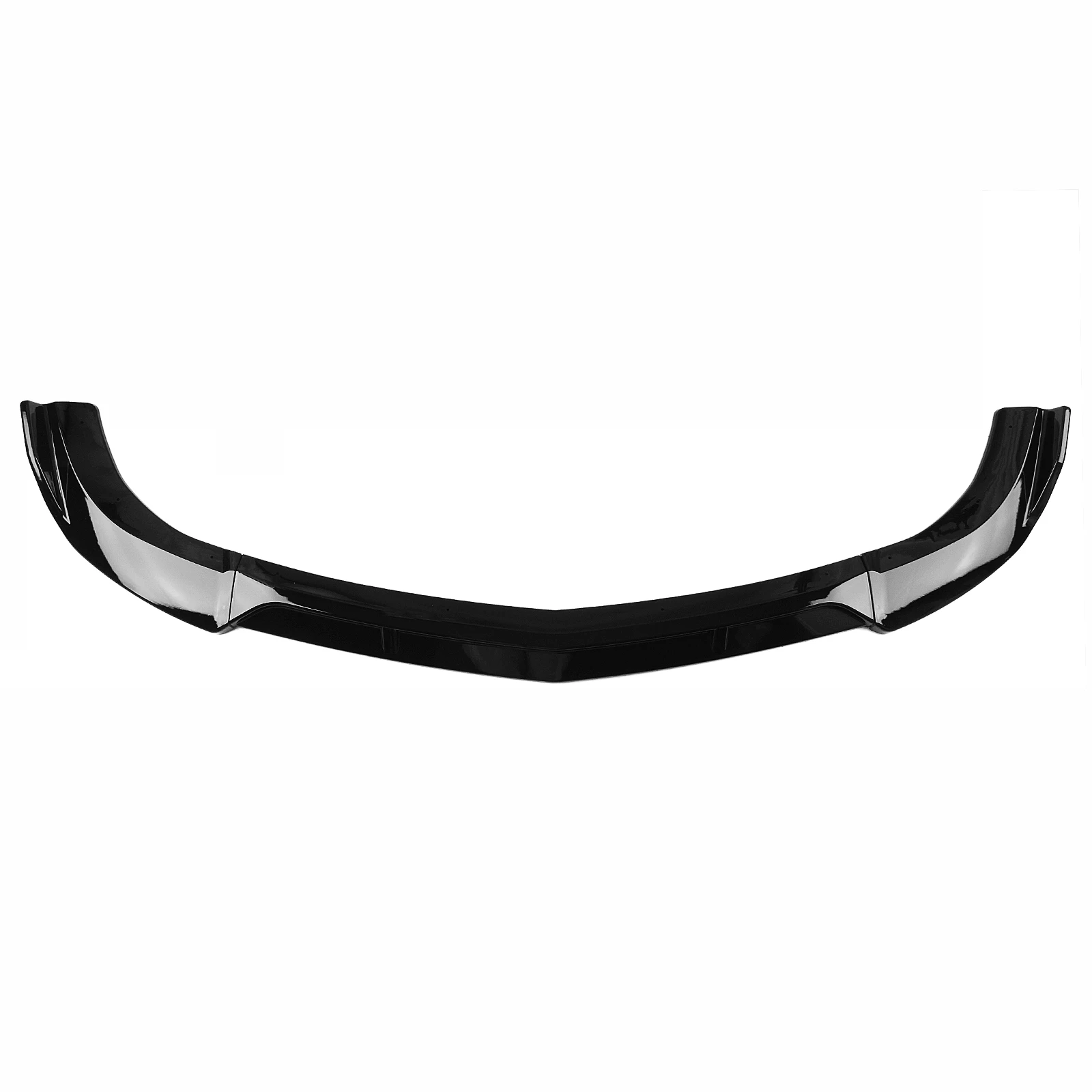 Front Bumper Spoiler Lip For Mercedes-Benz C Class W204 2008-2014 C200 C250 C300 Sport Gloss Black/Carbon Fiber Look Splitter