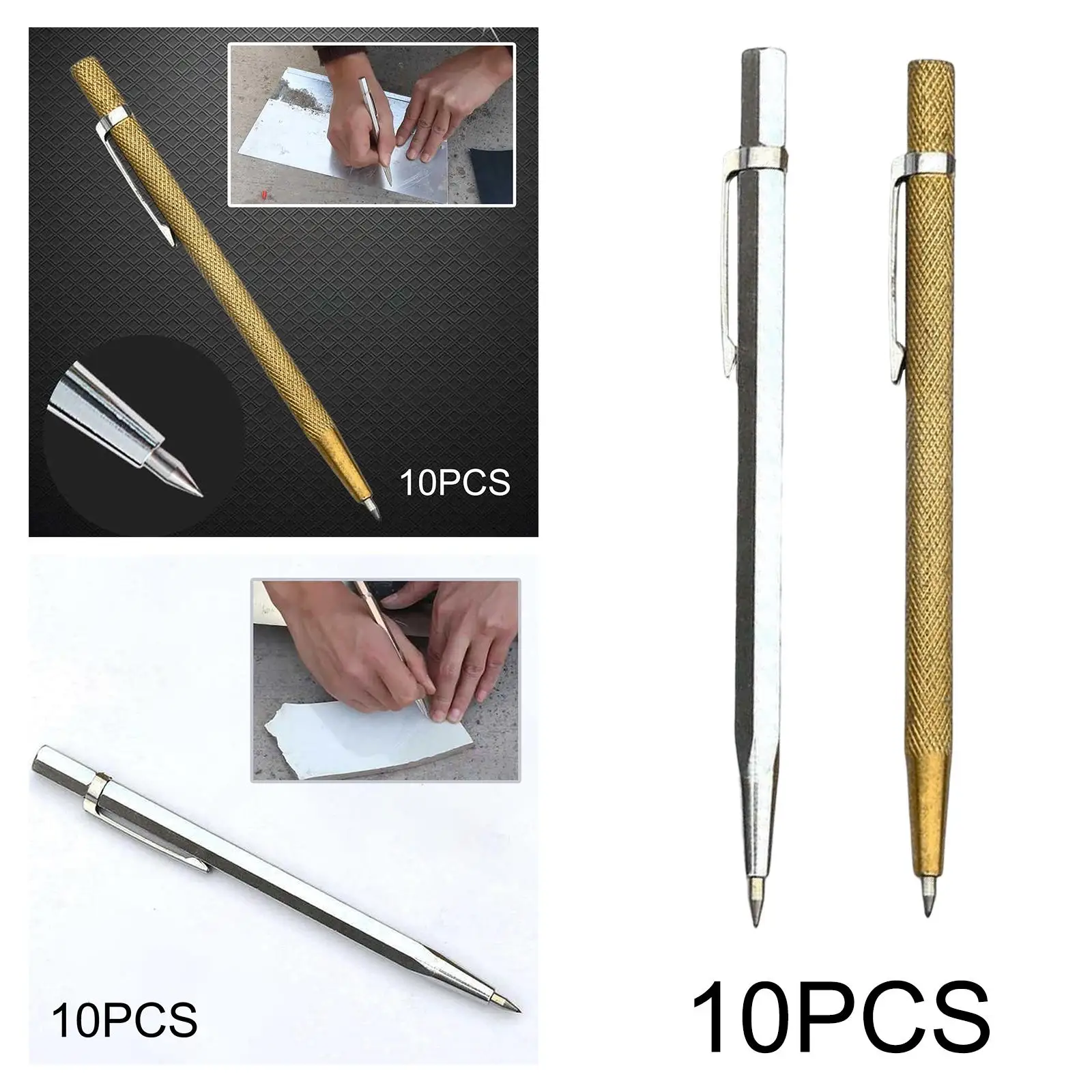 10x Marker Lettering Pen Construction Marker Tools Scribing Tool