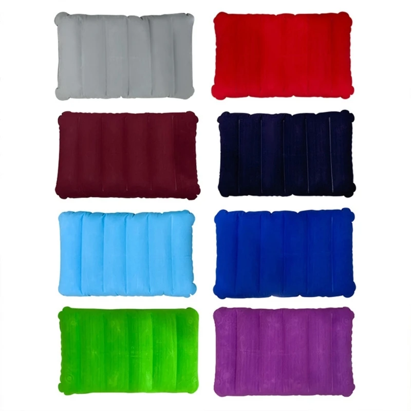 Q1FF Travel Pillow with Quick Releasing Valves Ergonomic 41x26cm PVC Construction Suitable for Necks Support