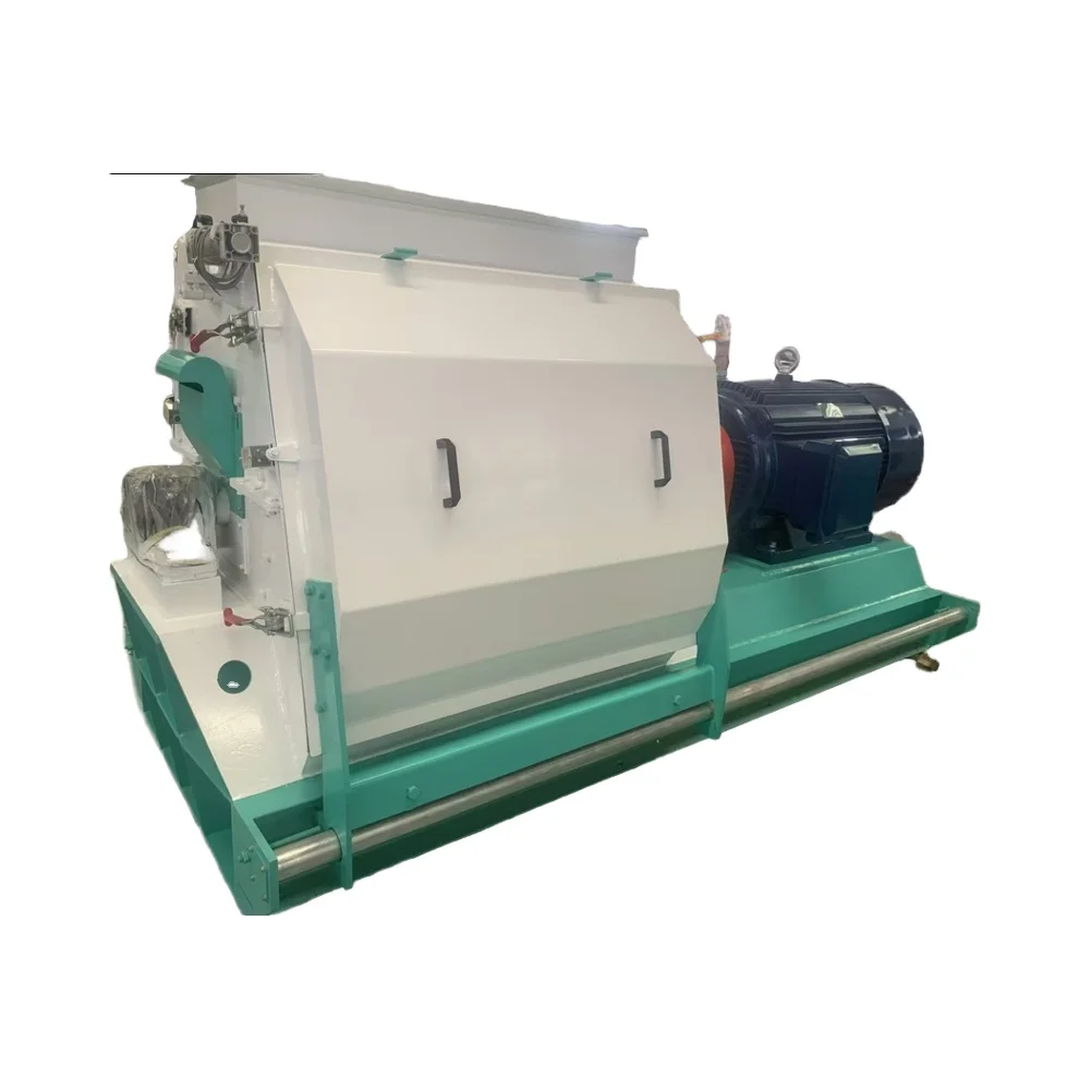 *forCE 3-4t/h Grain Crusher Hammer Mill Machine Water Drop Design Farm Feeding Corn Wheat Motor Gearbox Manufacturing Plant