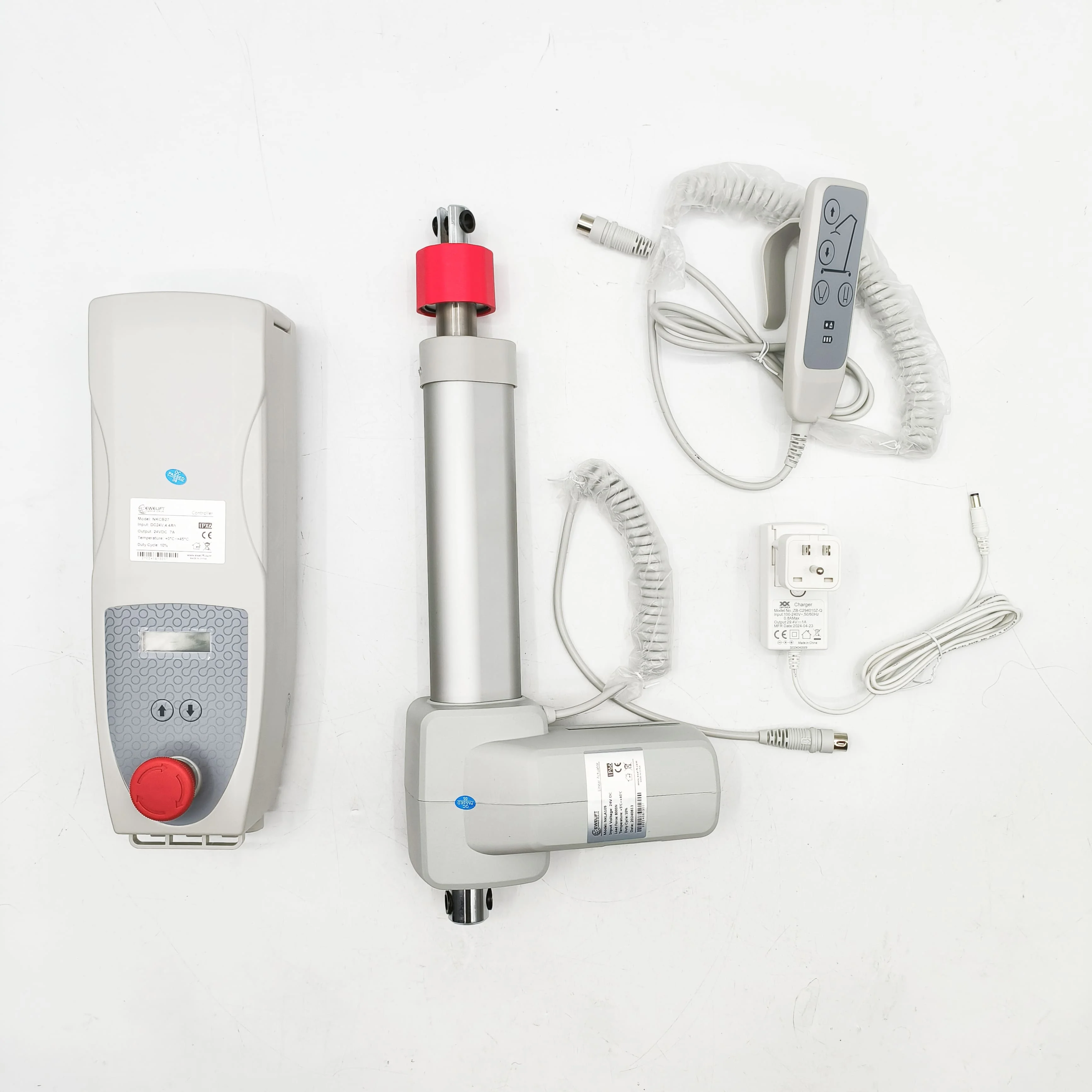 Hot Sale 24V Electric DC Motor Controller with 100mm 400mm 8000N Heavy Linear Actuator 200mm Stroke 3000rpm Speed for Handset