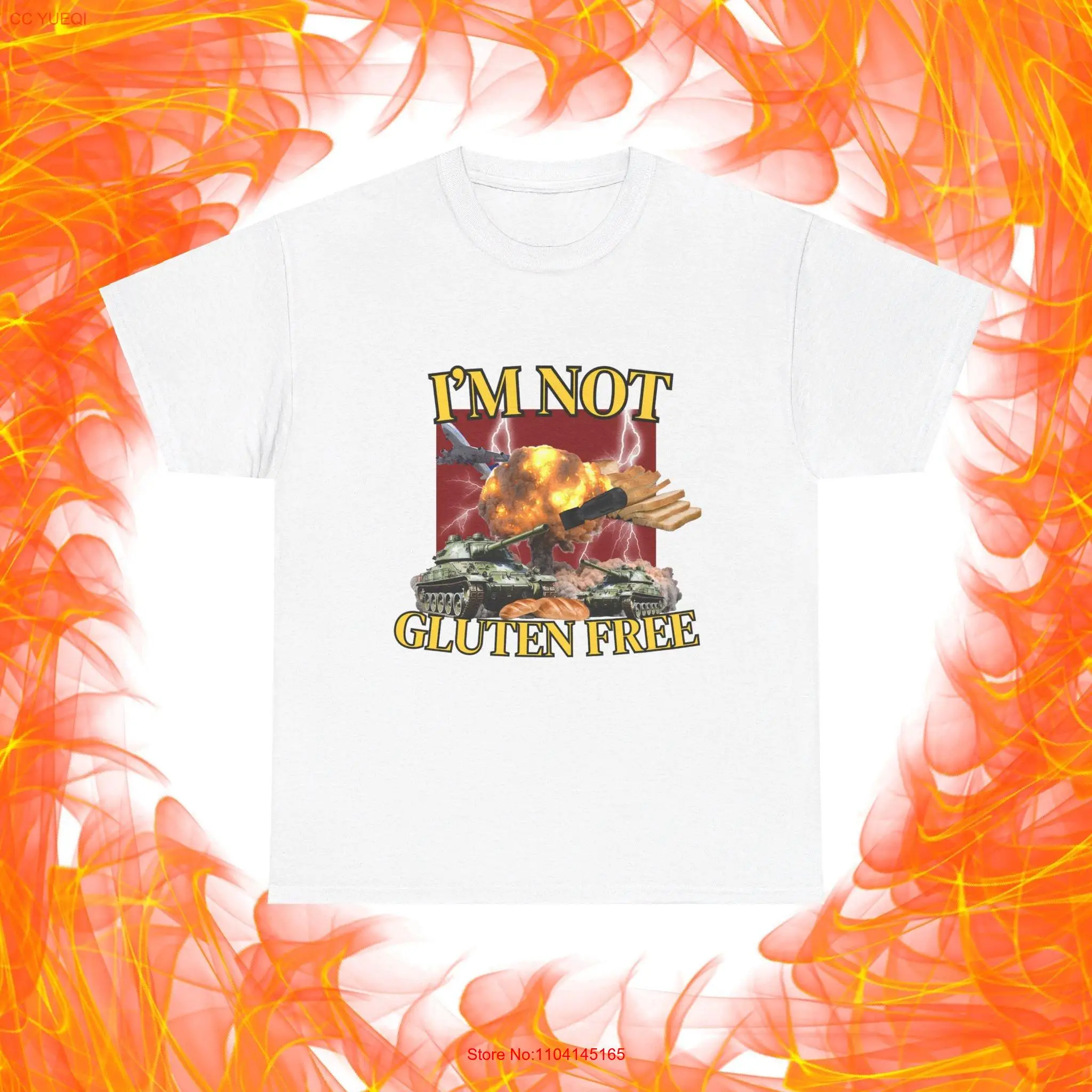

Футболка I'm NOT Gluten Free, забавный мем с длинными или короткими рукавами