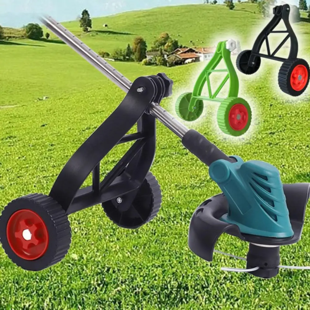 

Universal Mower Support Wheels Set Adjustable Stablize Mower Auxiliary Wheels Save Effort Durable Mower Wheel Attachment