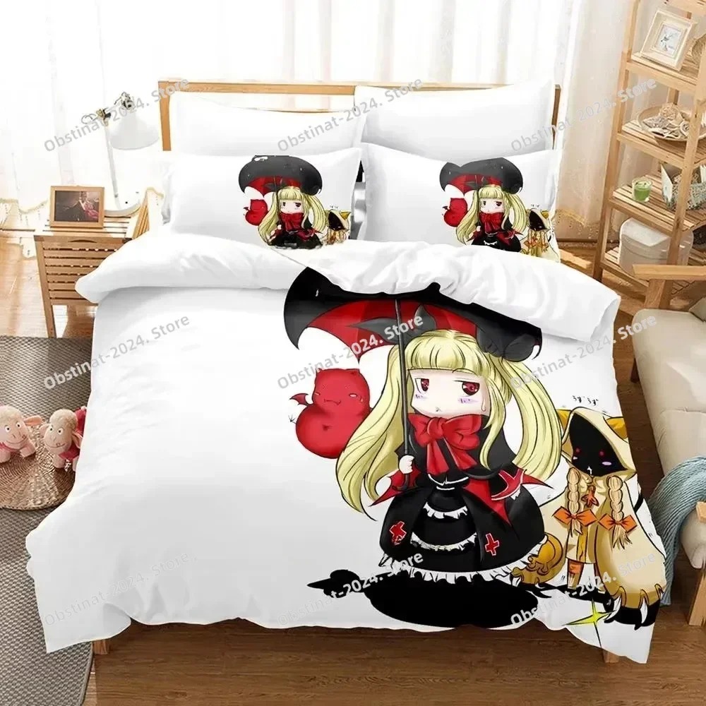 New Personality Anime Blazblue Bedding Set Printed Bed Set With Pillowcase Duvet Cover Soft Single Double Queen Super King Size