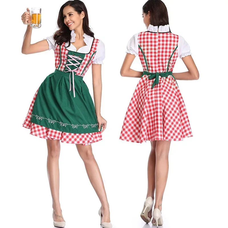 German  Size Traditional Bavarian Dress Dress Plus Halloween Costume Adult Female Boom Oktoberfest Costume