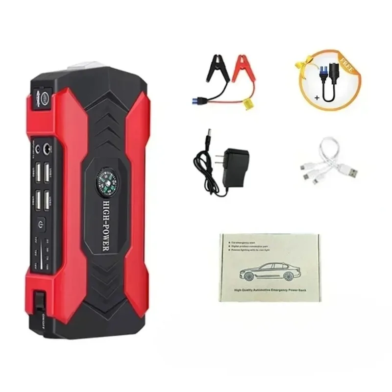 J12-TYPE-C 28000mAh Car Jump Starter 3000A Starting Device Portable Power Bank Battery Starter Launcher For Car Booster Articles