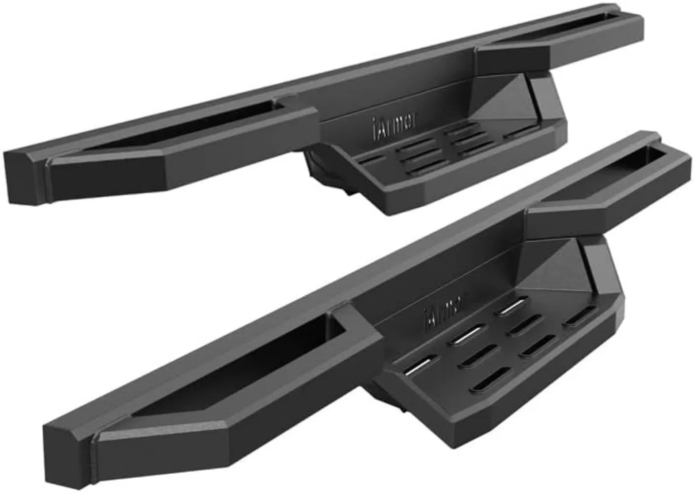 

APS 304 Stainless Steel 6.5in Nerf Bars Pocket Steps Square Tube Rocker Guards Compatible with Dodge Ram