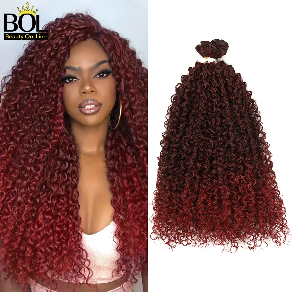 BOL Synthetic Hair Bundles Fiber Loose Wave Long Curly Fiber Hair Extensions  32 36inch 3Pcs 150g Hair for Women Natural Looking