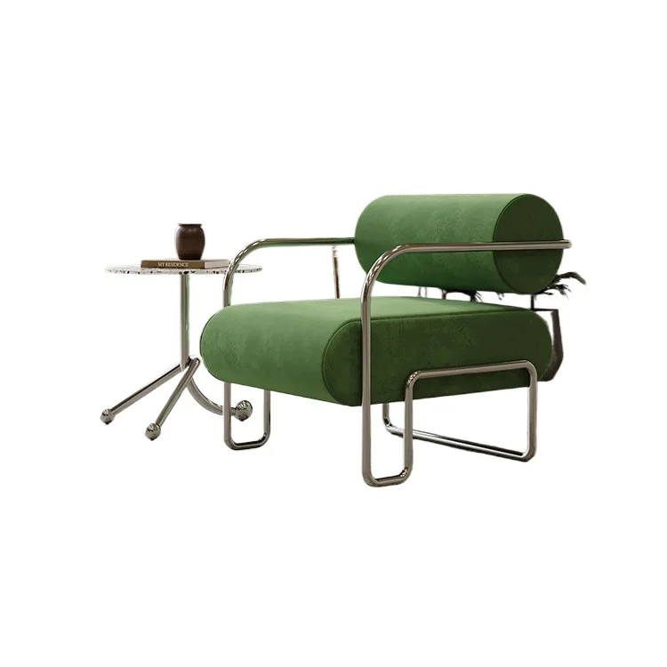 Leisure single chair milk tea shop cafe reception table and chair combination