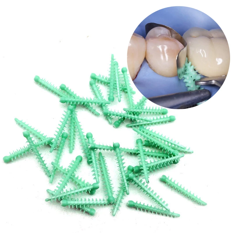 Dental Adaptive Silicone Interdental Wedge Dental Matrice Matrix Wedges Medical Silicone Autoclaved Dentist Materials 40Pcs