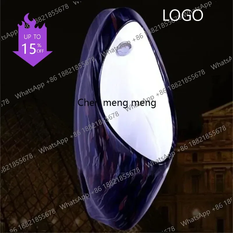 

PPP Boutique High-End Induction European Urine Cup Wall-Mounted Color Urinal Villa KTV Dedicated Urinal Funnel New Product