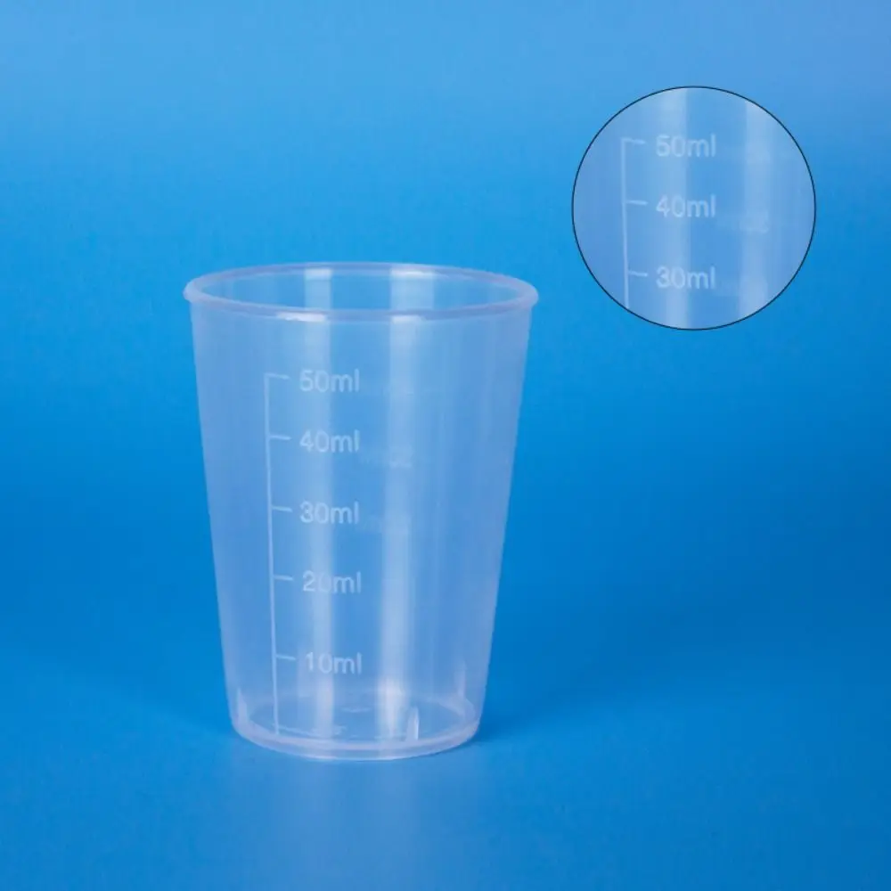 Clear Graduated Measuring Cup Mini Scale Laboratory Beaker Measuring Tools Plastic Measuring Jugs Kitchen Baking