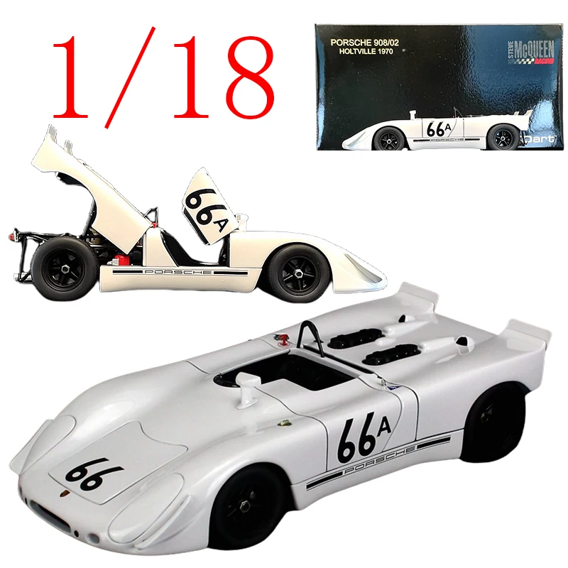 

Autoart, литая под давлением модель автомобиля Porsche из сплава в масштабе 1/18, гоночный автомобиль Porsche 908, игровые машины, игрушки для мальчиков, подарок, оригинальная коробка