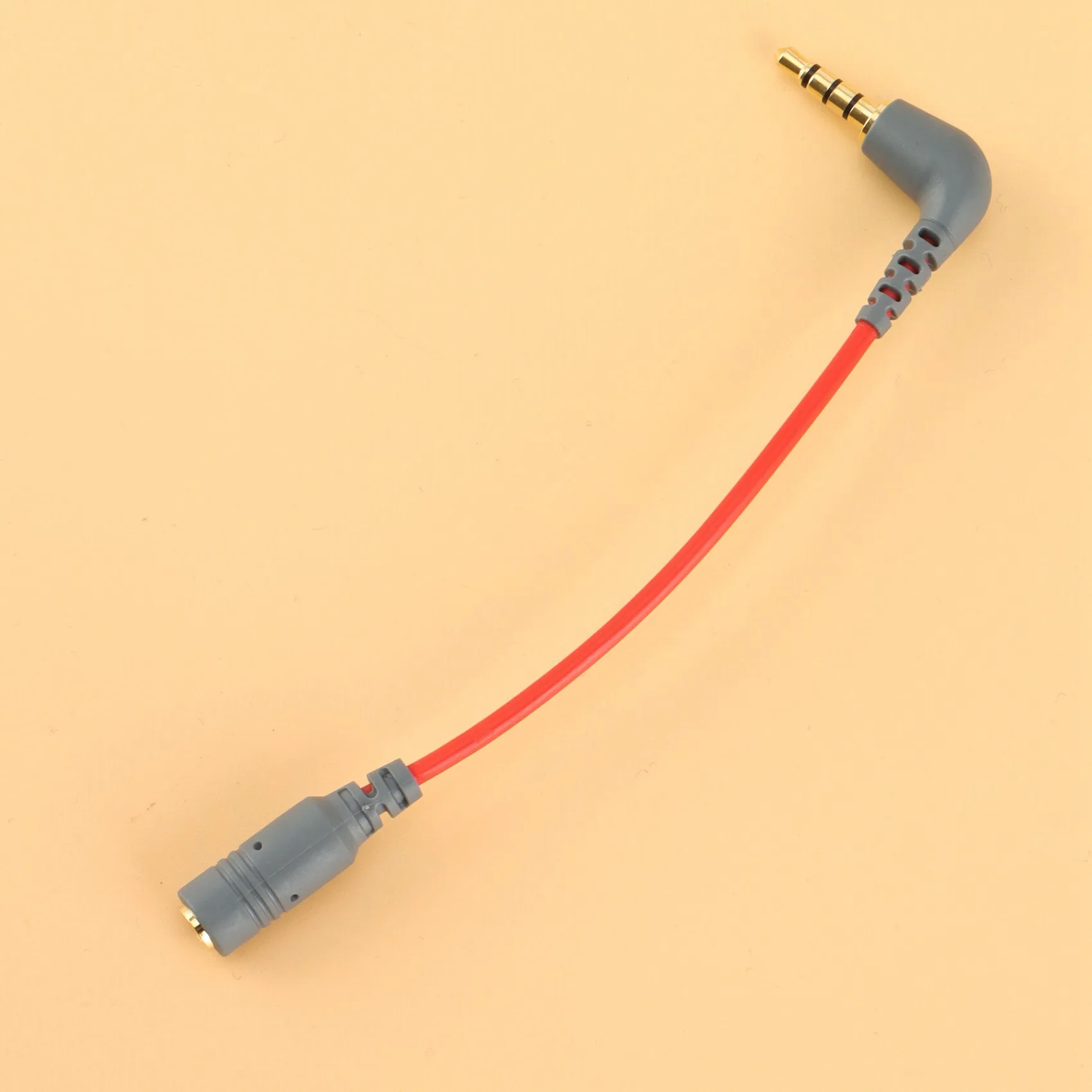 Cabo de microfone sc4 de substituição para rode 3.5mm trrs macho para fêmea adaptador trs acessórios de microfone, sc4 vermelho