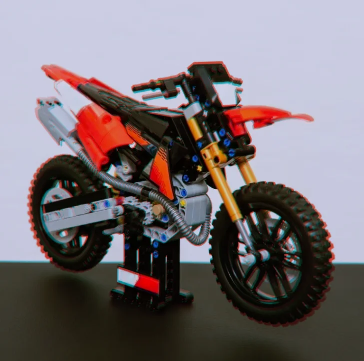 Holiday Gift Choice, Off Road Motorbike Block Model, Family Interactive Building Display Creative Collect Birthday Gifts