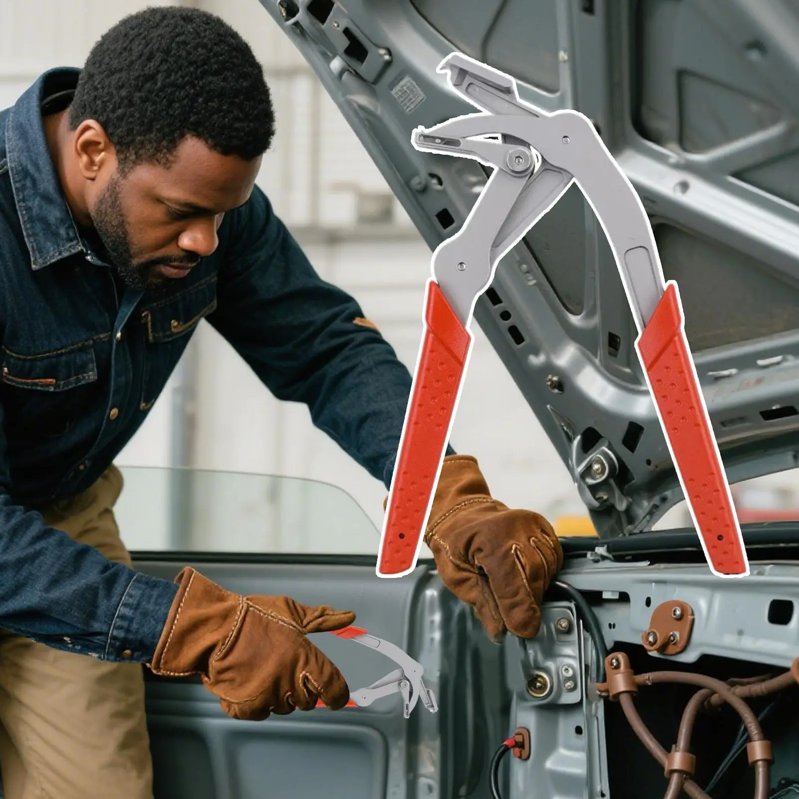 Panel Clip Removal Pliers Anti-Slip Grip Automotive Disassembly Pliers Door Panel Removal Tool For Detailers DIY Owners Door