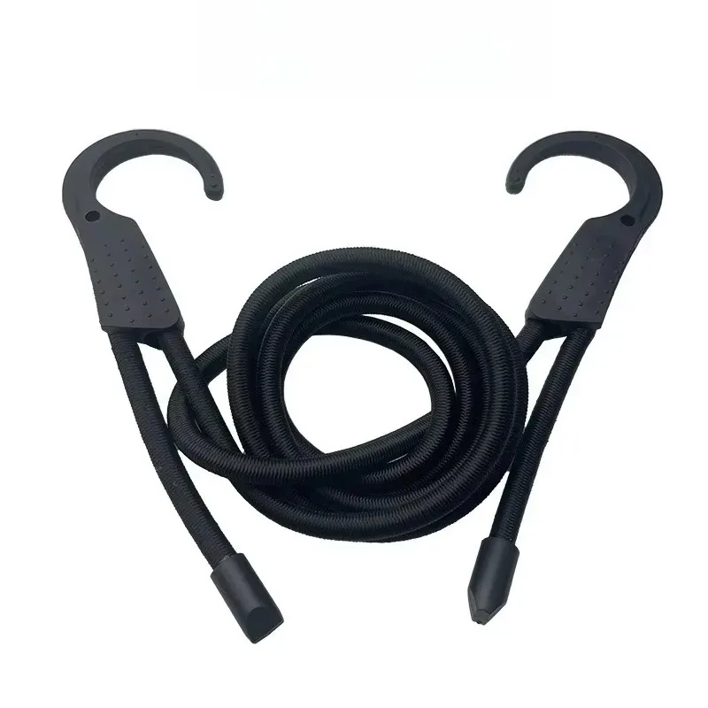 1.5 for Motorcycle Travel Elastic Strap Adjustable Tension Belt Car Clothesline Hook Cargo Luggage Lashing Buckle Rope
