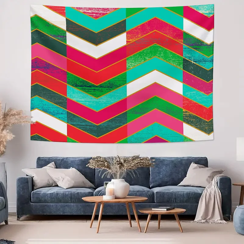 بوهو قماش مزخرف جداري ديكور غرفة جمالية طبيعة المناظر الطبيعية نسيج الغابات خلفية المنسوجات المنزلية مكرامية الجدار الشنق غرفة نوم ديكو #4