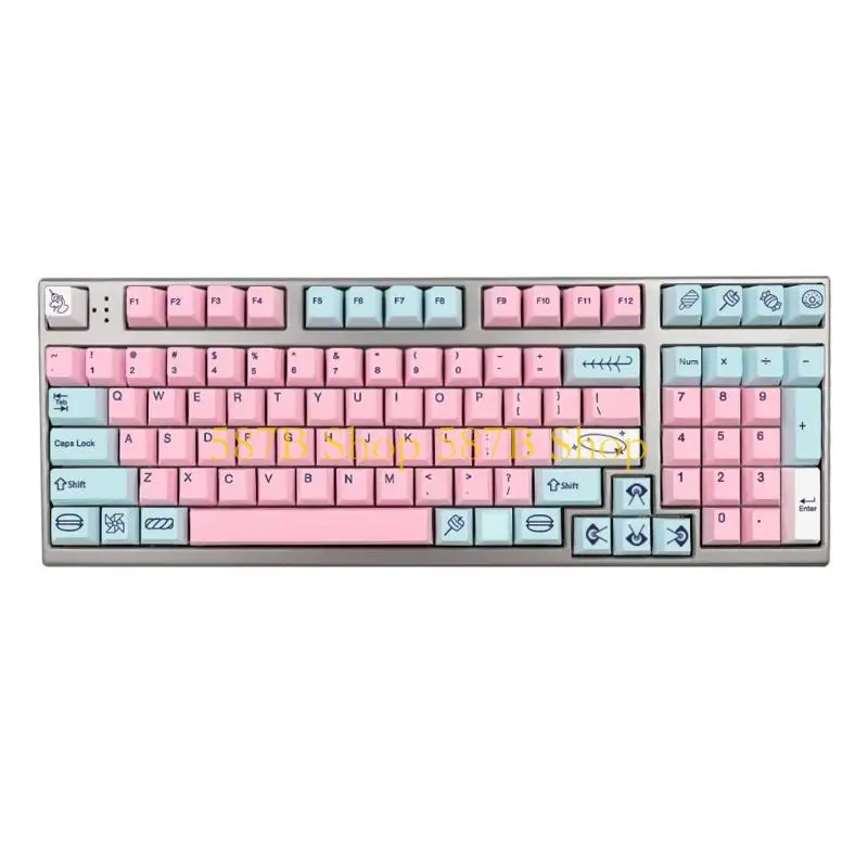 

587B Sweet Girl Keycaps 137 Кейд для вишневого стандарта DZ60/GK61/64/68/KBD75/84/RK836/87/96/980/MX Переключатели Механическая