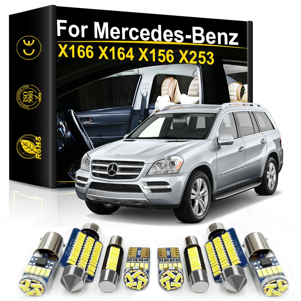 Do Mercedes Benz W166 X166 X156 X164 X256 X204 GL 320 350 400 420 450 500 63 AMG GLA GLC GLE GLK Canbus Samochodowe oświetlenie wewnętrzne LED