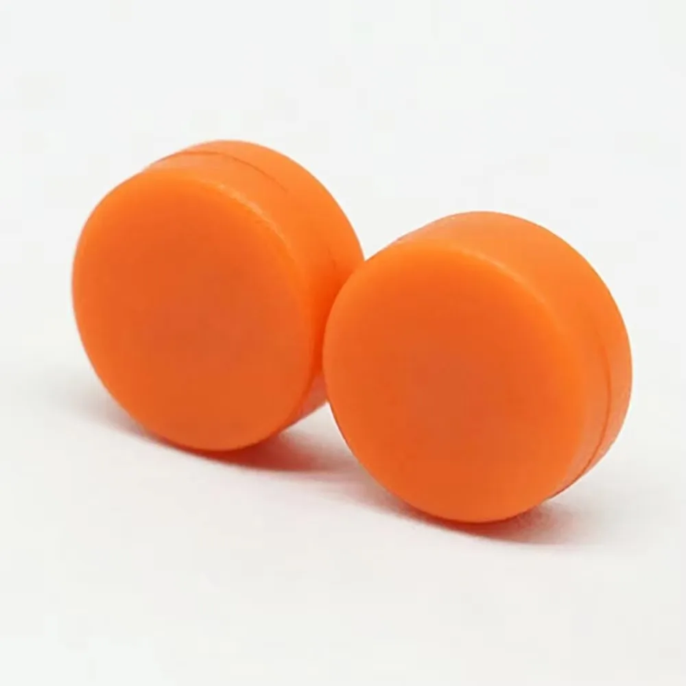 8/16PCS Rubber Plastic Orange Round Coated Magnet, Rubberized magnetic buckle, 20×4 mm Office, Home
