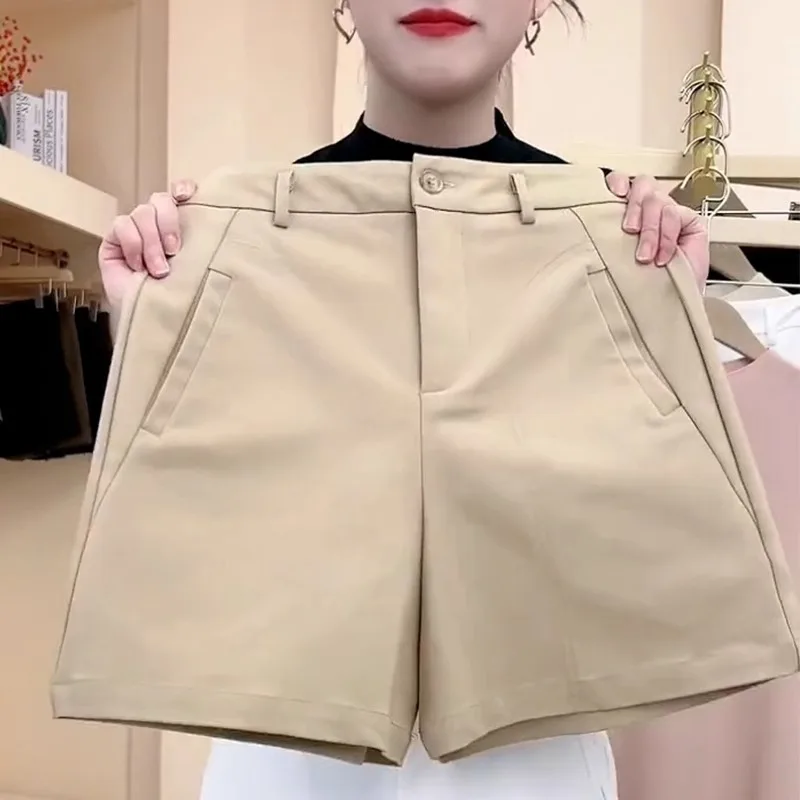 

Khaki Suit Shorts Women Summer Comfortable Outerwear Shorts Women's Style
