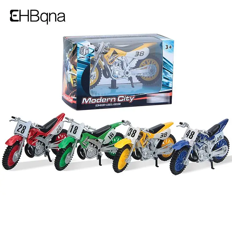 Simulated Alloy Motocross Motorcycle Model 1:18 Toy Adventure Imulation Alloy Motorcycle Model Home Decoration Kids Toy Gift