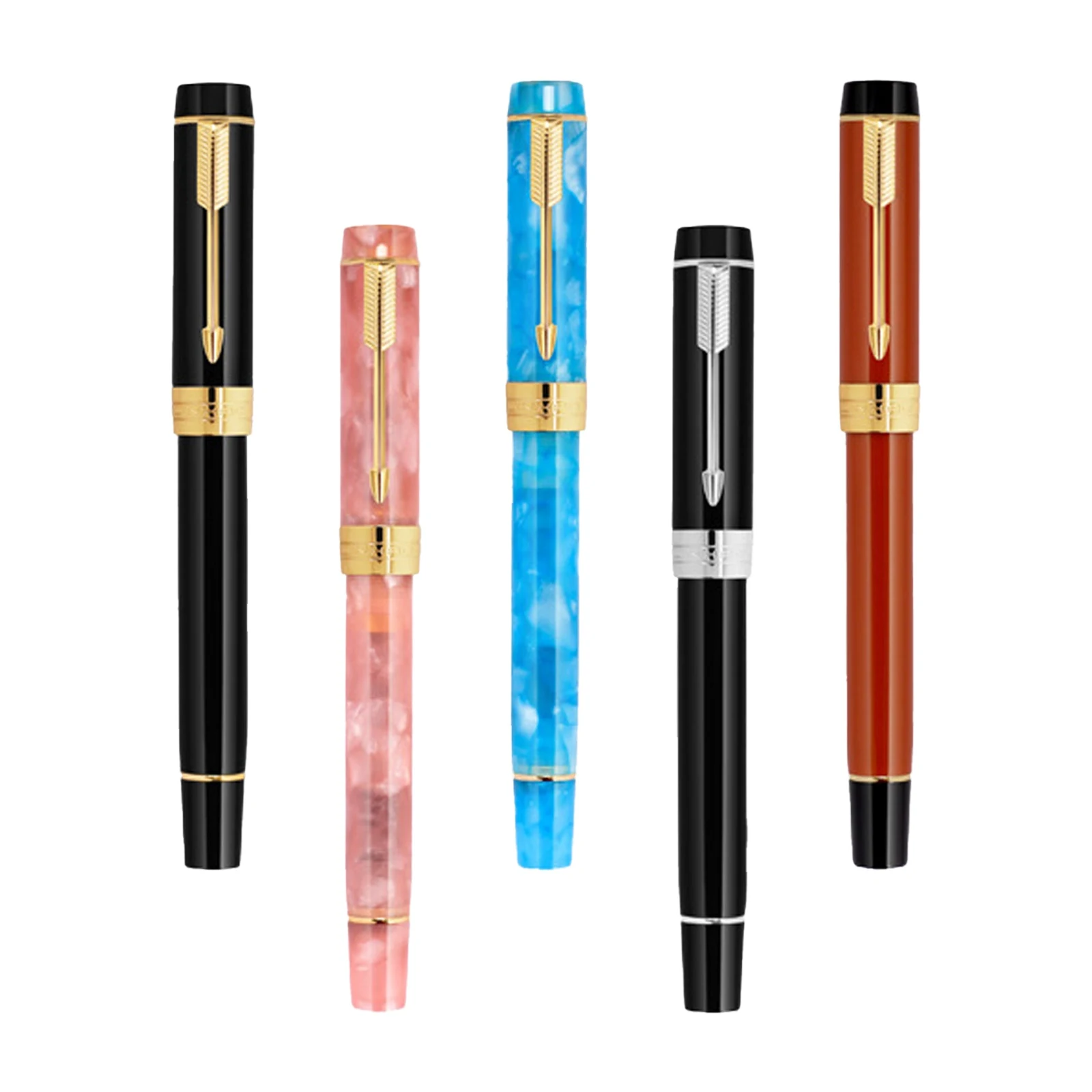 

New Jinhao 100 little Centennial Resin Fountain Pen 0.5mm F nib Ink Pen Converter school Business office Writing Gifts Pens
