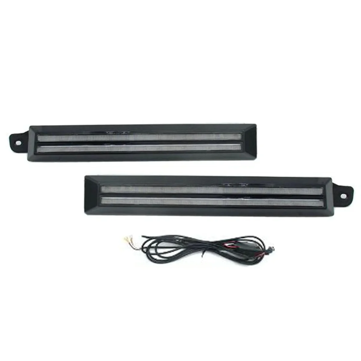 LED النهار تشغيل أضواء أضواء الضباب لتويوتا 4 عداء 1996-2002 العنبر متتابعة بدوره مصباح إشارة