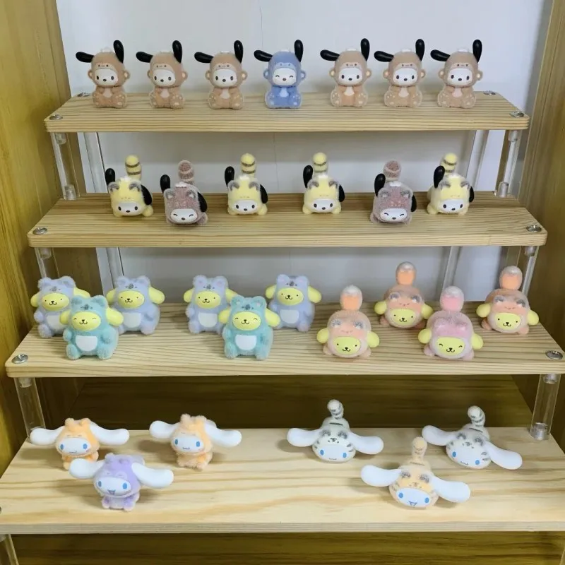 

Sanrio персонаж собака лесная вечеринка серии мини слепая коробка 2,5 см микро Pochacco Cinnamoroll Pom Pom Purin флокированная кукла Mystery Box