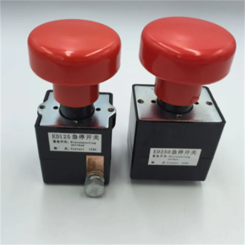 ZJK125 ( ED125 ) ZJK250 ( ED250 ) Emergency disconnecting switch push button switch 125A 250A for car automobile vehicle