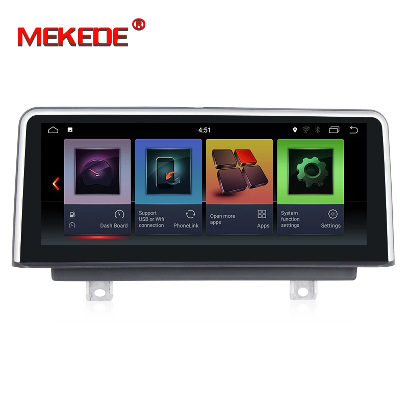 MEKEDE ID7 Android car gps navigation for  1 Series F20 F21 2 Series f22 F23 Cabrio Original NBT radio ADAS Carplay MIC