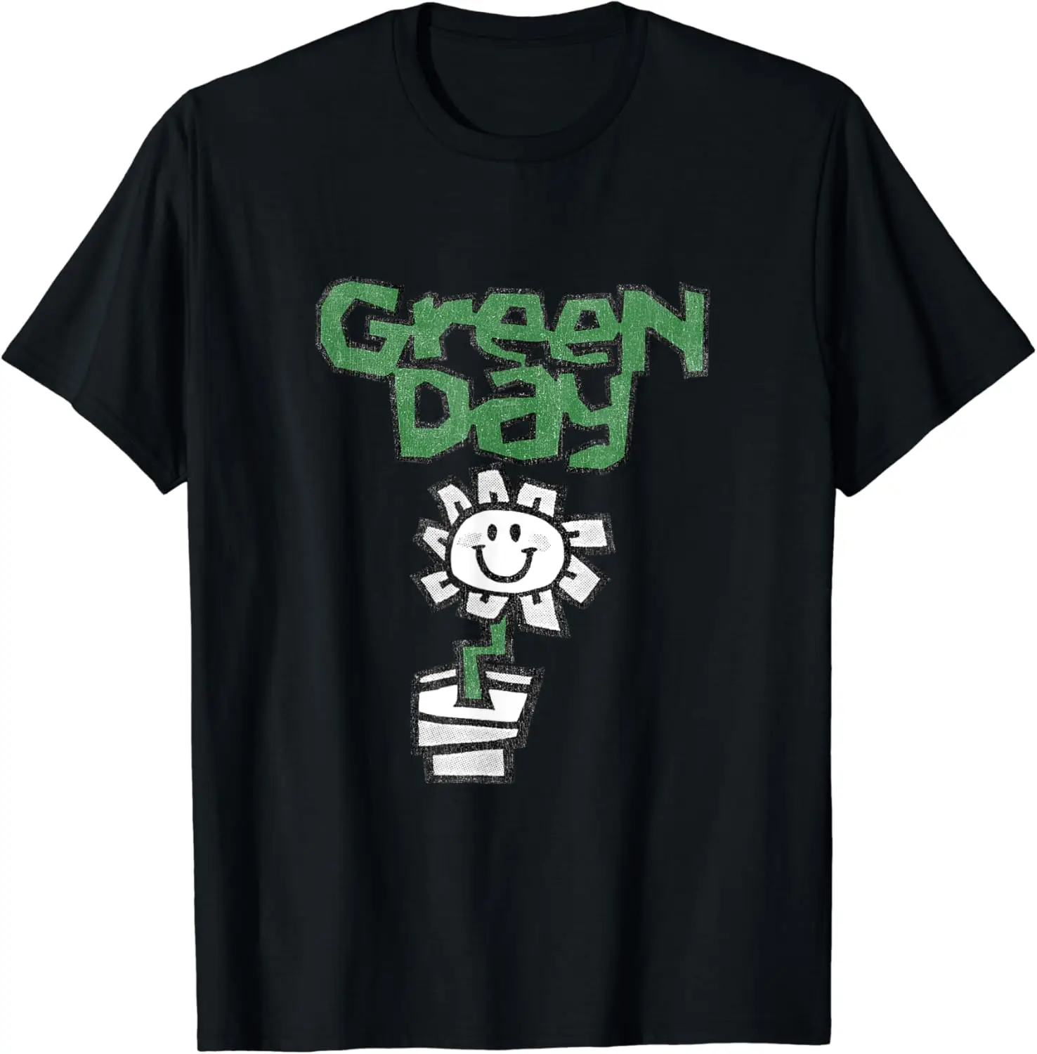 Green Day Flower Pot T-Shirt Funny Cute Kawaii Clothes Tops Graphic T Shirts Cute Birthday Women Clothing Camisetas Ropa Mujer