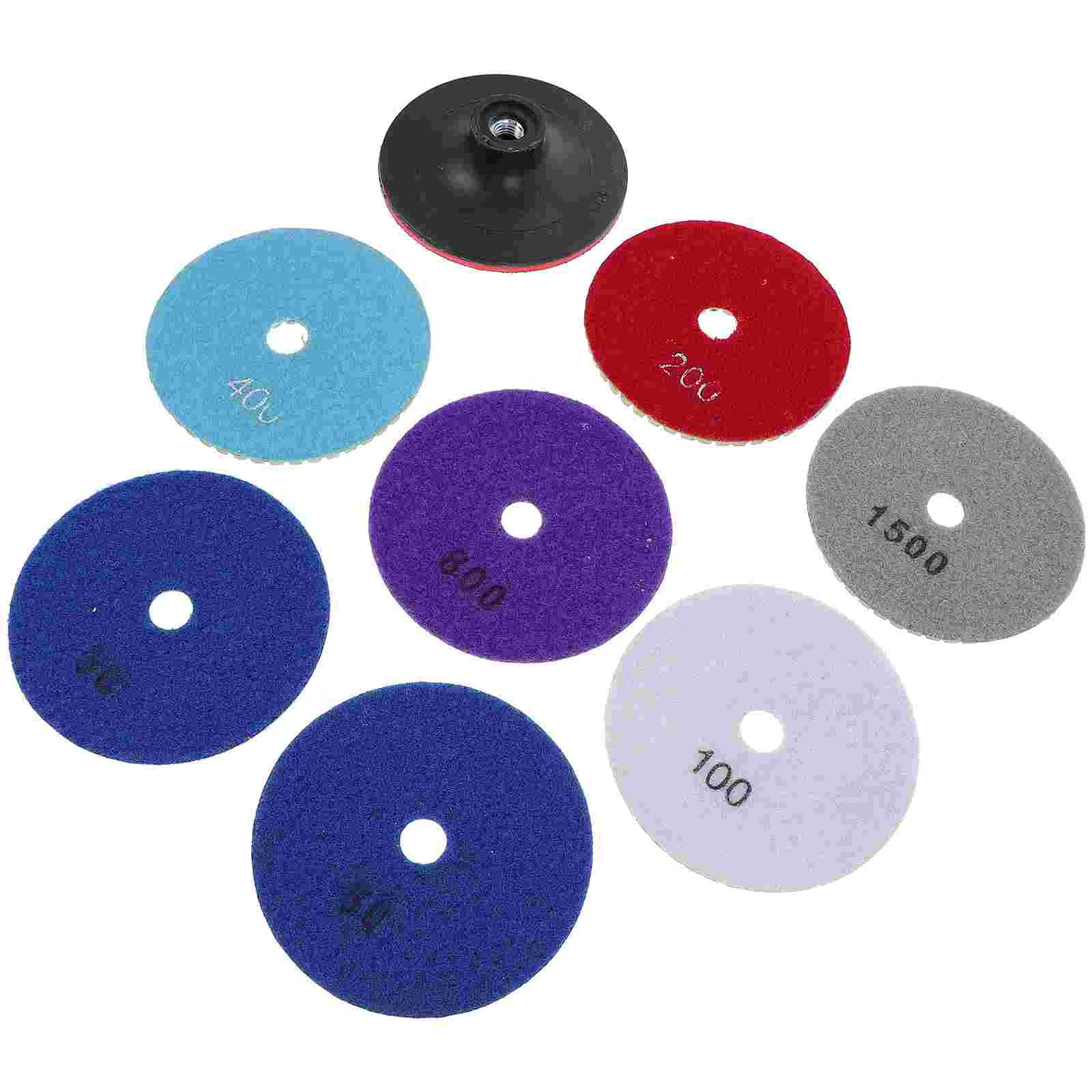 

8 Pcs Granite Marble Polishing Disc Water Mill Grinding Pad Concrete Diamond Resin