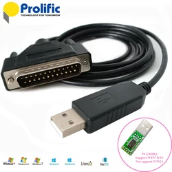 PL2303 USB RS232 to DB25 Serial for Epson TMT-88VI Receipt Printer to PC Link Cable