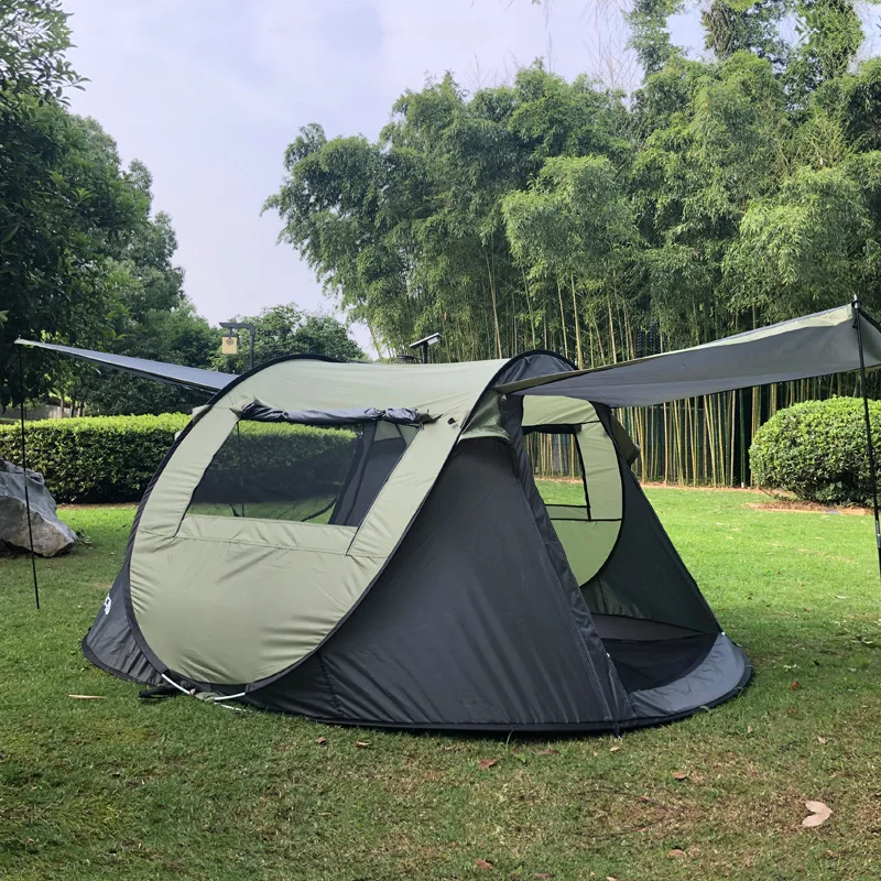 3-4 Persons Build Free Quick Opening Tent Camping Full Automatic Outdoor Tent Rain Proof Boat Account