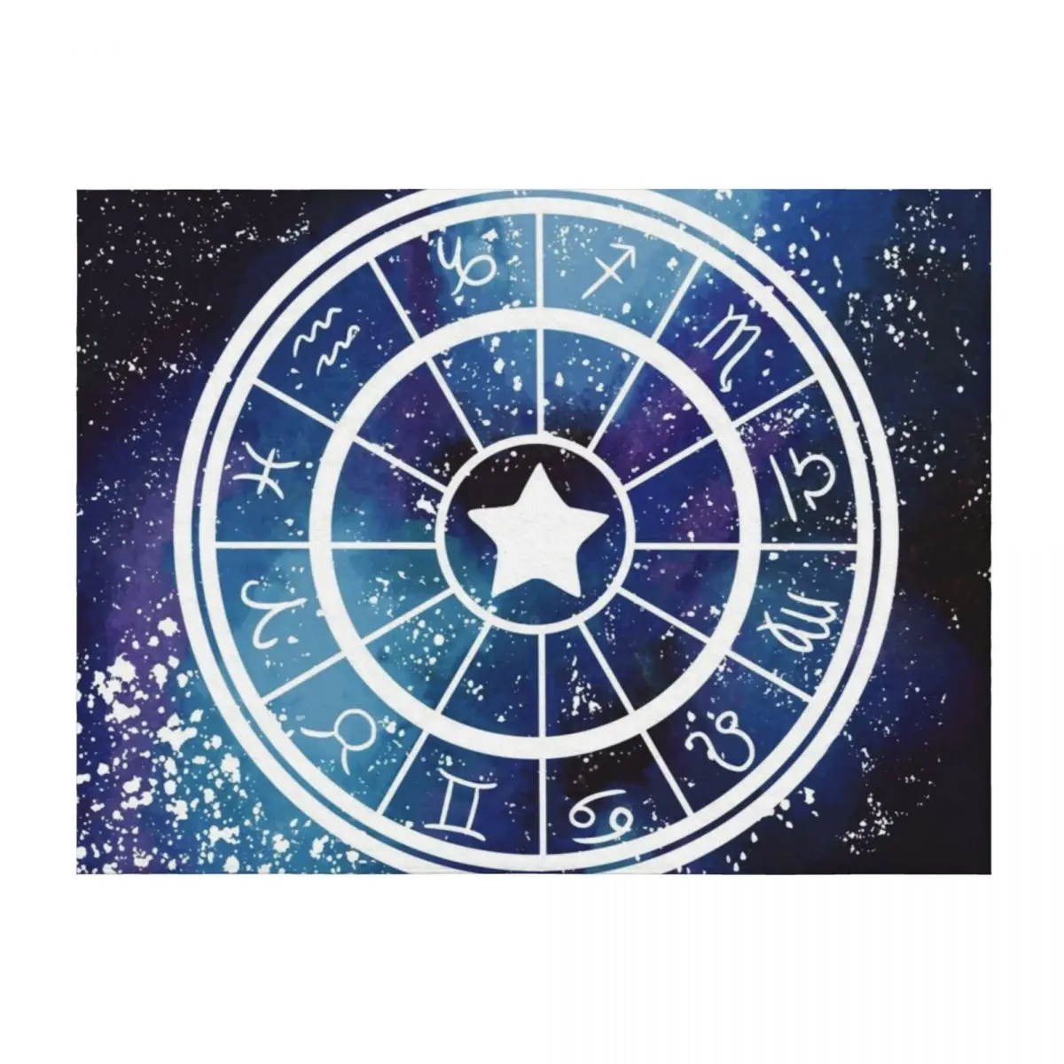 

Zodiac Constellation Galaxy Wheel Throw Blanket Bed Plaid sofa bed Soft Plaid Blankets