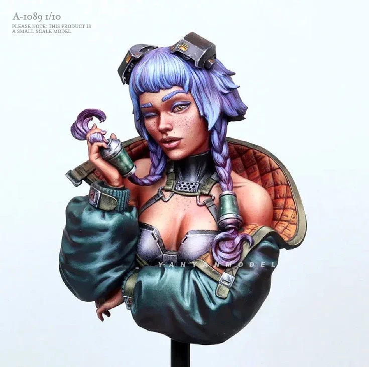 1/10 Resin bust model kits figure colorless and self-assembled A-1089 - Image 2