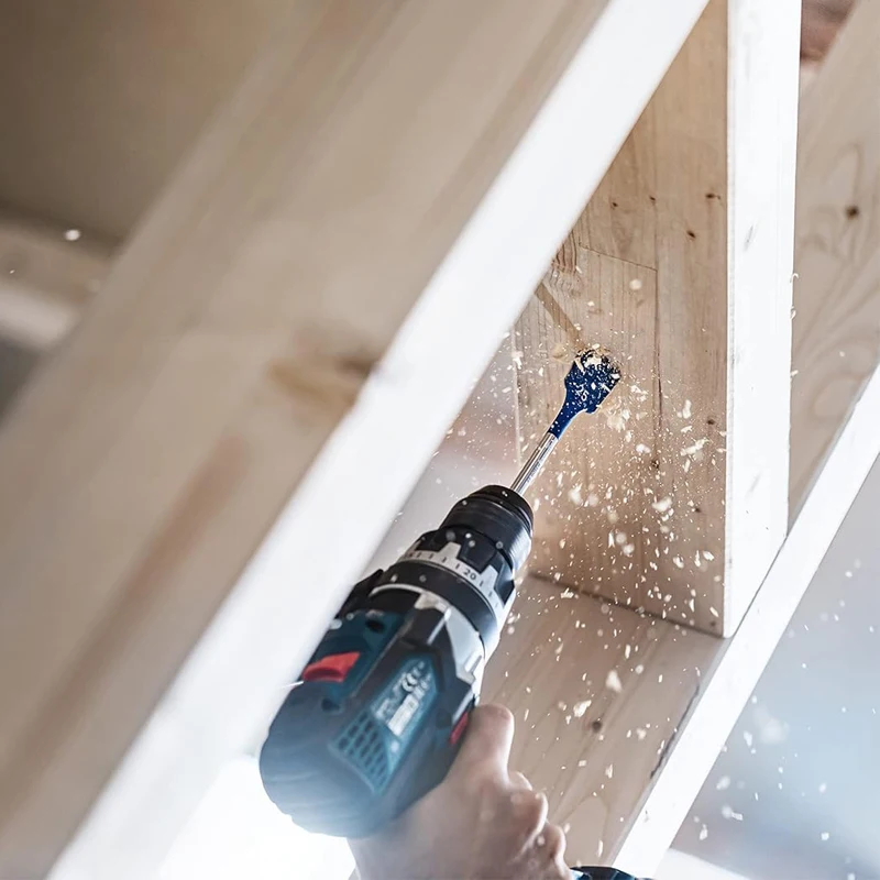 BOSCH 2608902111 Expert SelfCut Speed Spade Drill Bit Set 12-32mm 8-Piece النجارة الحفر تأثير الحفر ملحق #5