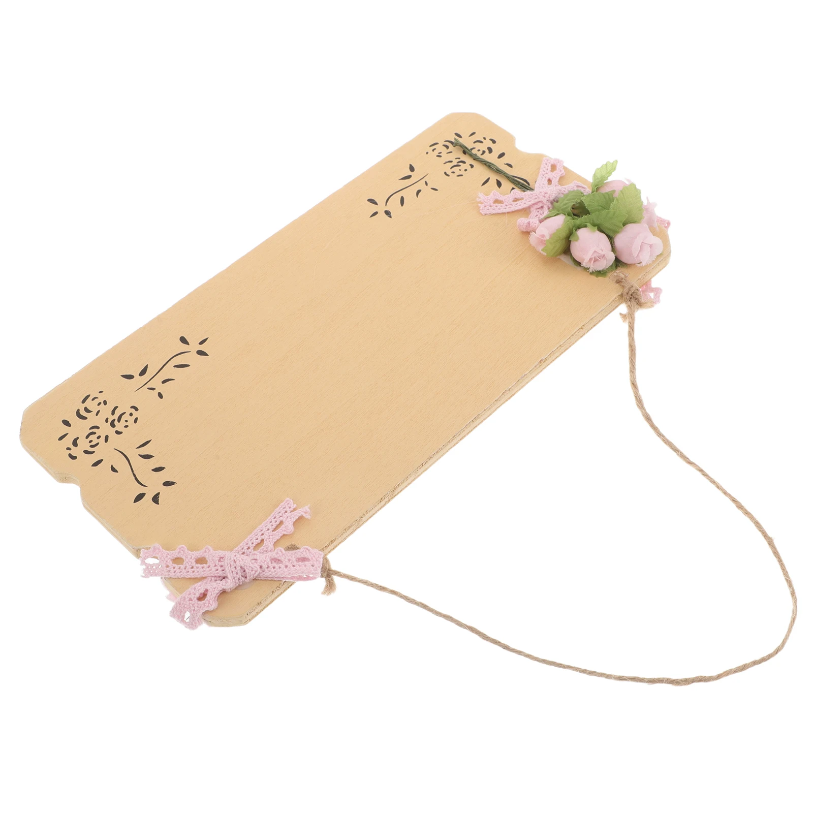 

Creative European Style Wooden Hanging Sign Dual Sided Open Closed Business Chalkboard for Home Commercial Use Lightweight