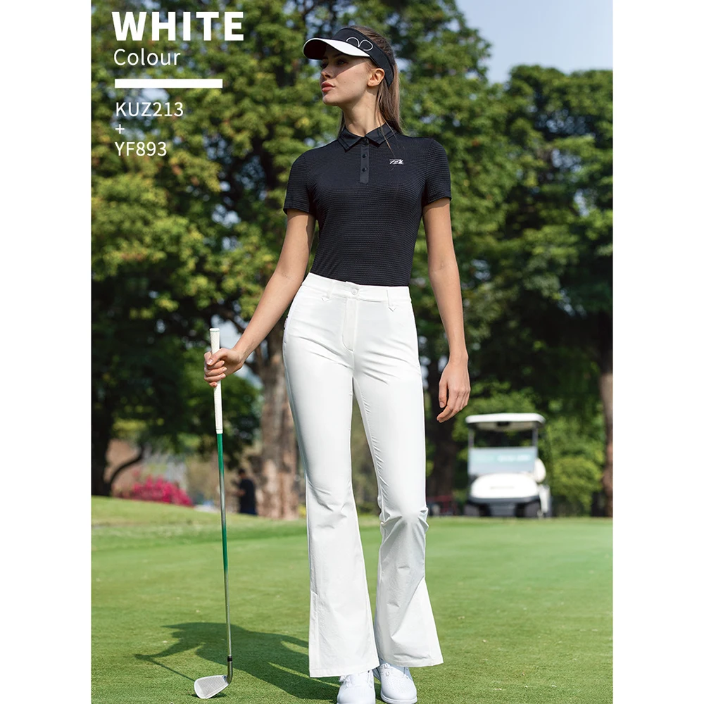 PGM Damen-Golfhose mit Reißverschlusstaschen, Frühling-Sommer-Schlaghose, schmale Passform, leichte Jogginghose für Sport, Wandern, Reisen – Detail 3